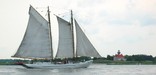 Schooner AJ Meerwwald at East Point Lighthouse